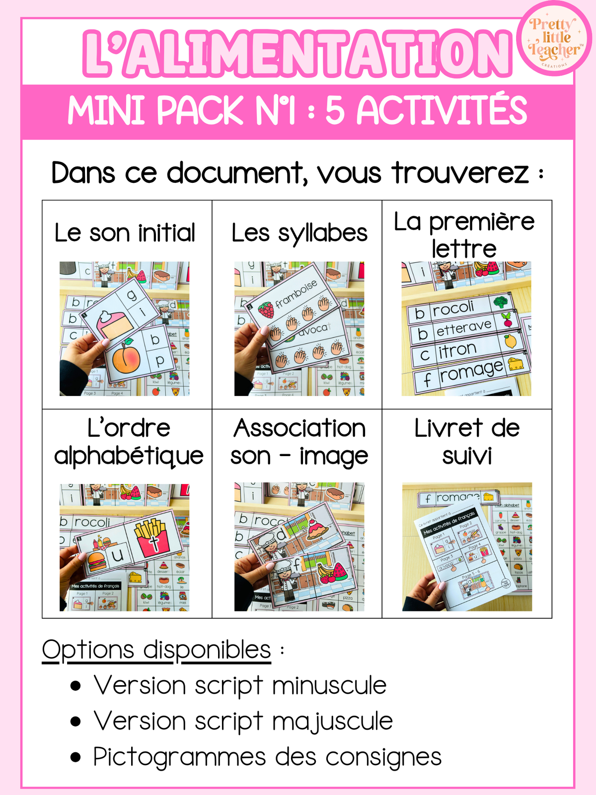 Mini Pack 1 Français sur l'alimentation