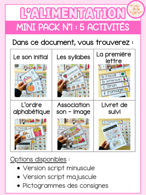 Mini Pack 1 Français sur l'alimentation