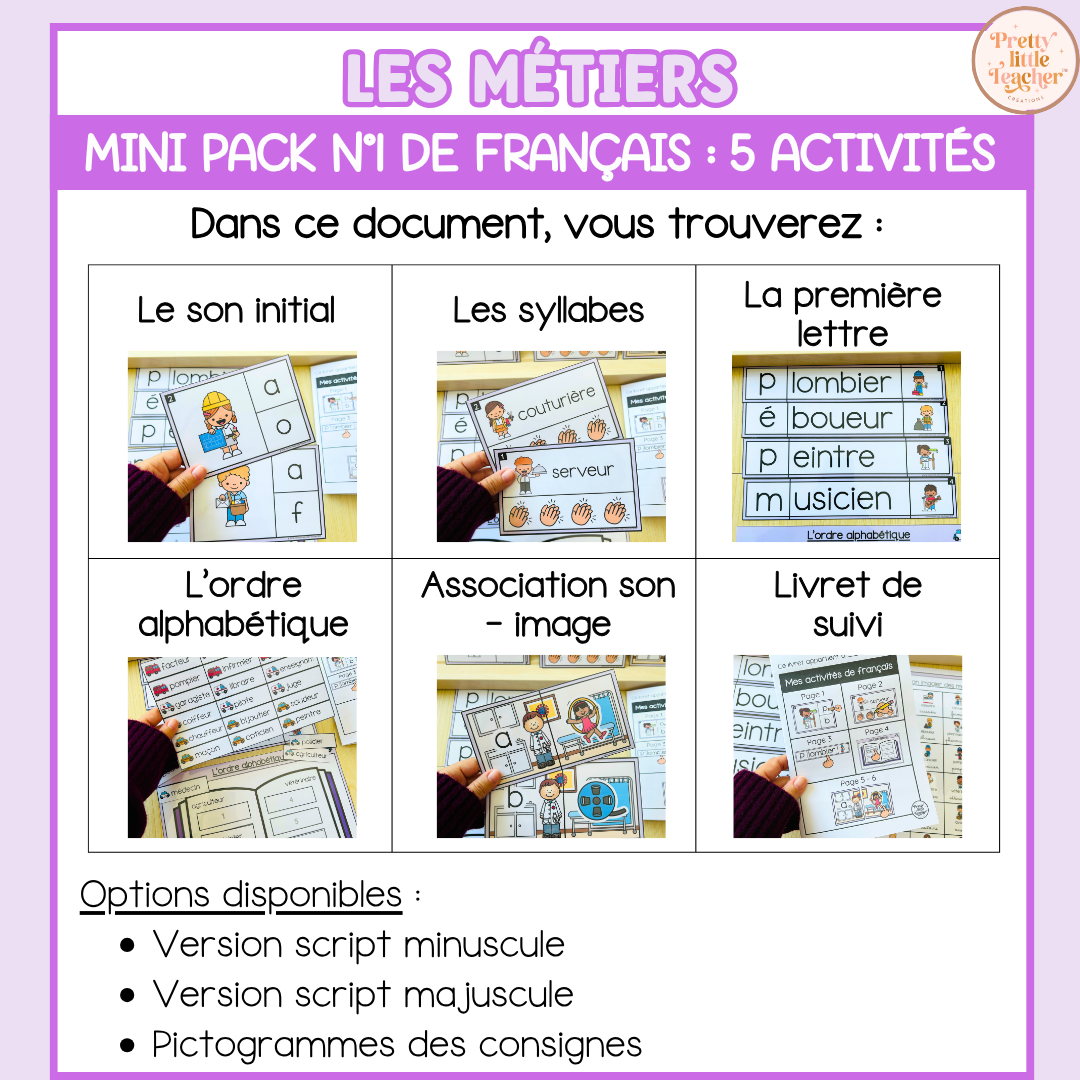 Tous les Mini Packs 1 Français pour toute l'année