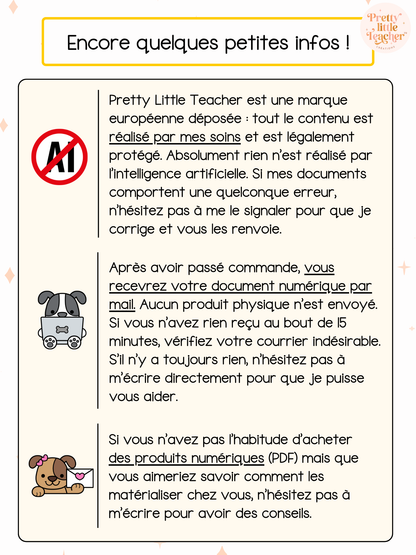 Pack 2 Français sur l'école