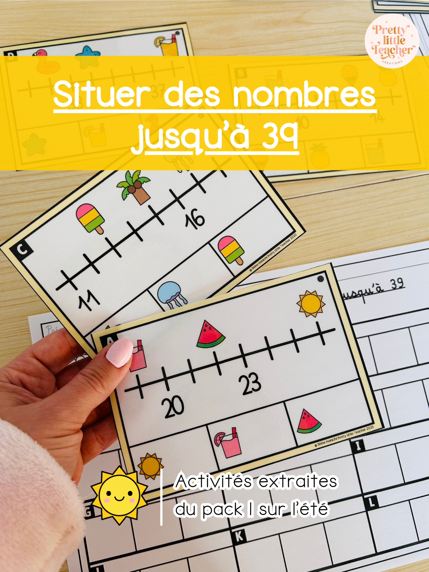 Situer des nombres sur une droite jusqu’à 39