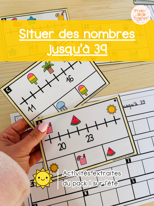 Situer des nombres sur une droite jusqu’à 39