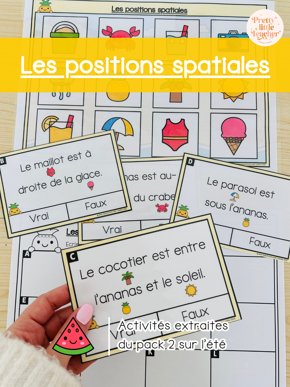 Les positions spatiales – Pretty Little Teacher