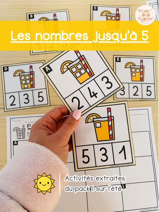Les nombres jusqu'à 5