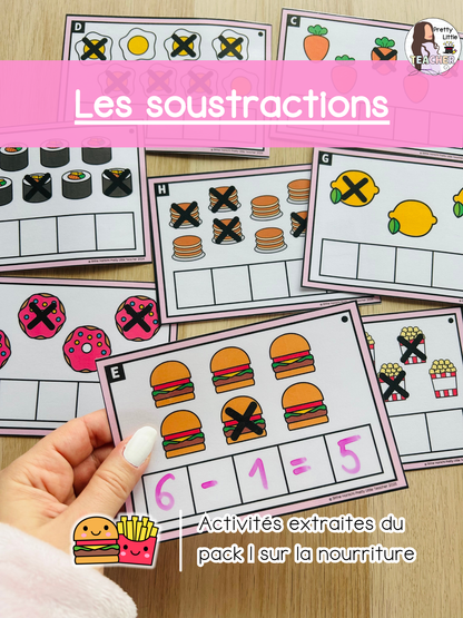 Les soustractions jusqu'à 10 (3x)