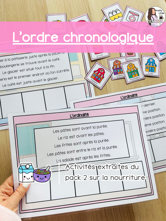 L'ordinalité : classer dans l'ordre chronologique (3x)