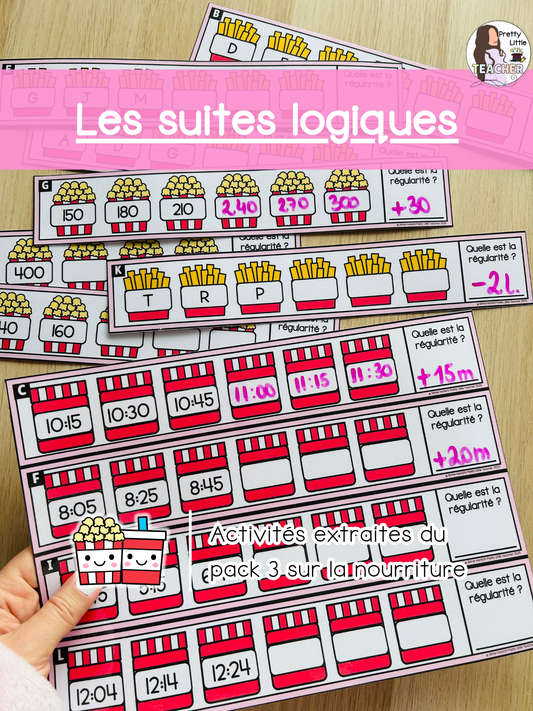 Les suites logiques : nombres, lettres et durées (3x)
