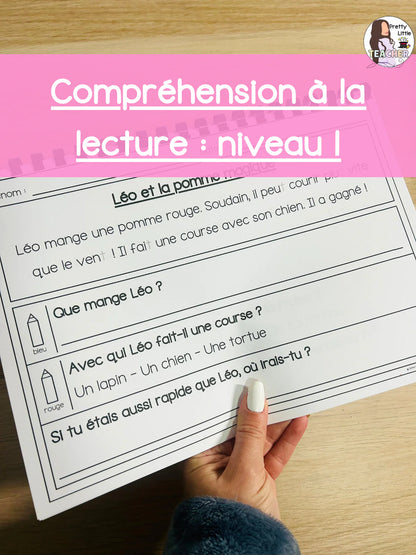 Pack annuel : compréhensions à la lecture niveau 1