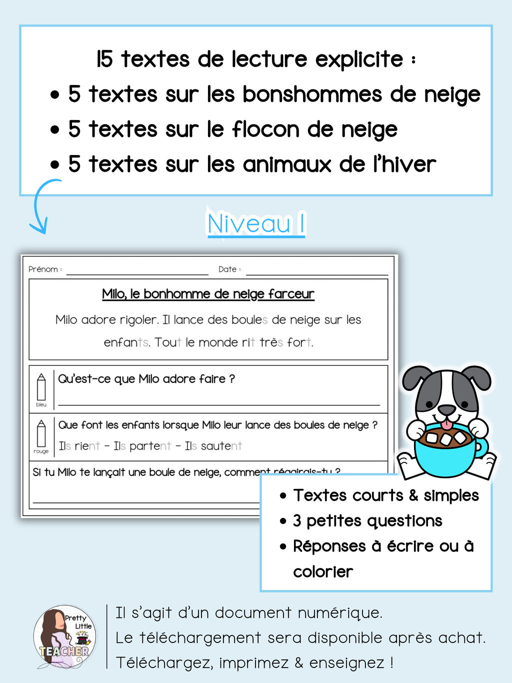 Lecture niveau 1 sur l'hiver