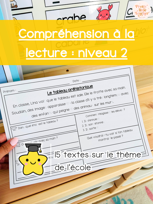 Lecture niveau 2 sur l'école