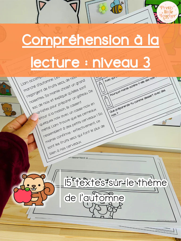Pack annuel : compréhensions à la lecture niveau 3