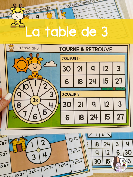 La table de 3
