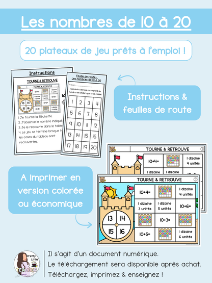 Les nombres de 10 à 20