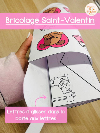 Bricolage et lettre de Saint-Valentin