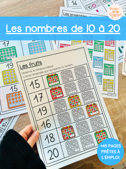 Livret : les nombres de 10 à 20