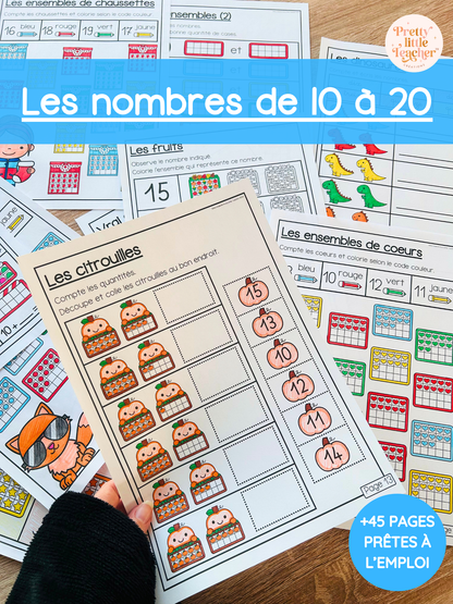 Livret : les nombres de 10 à 20