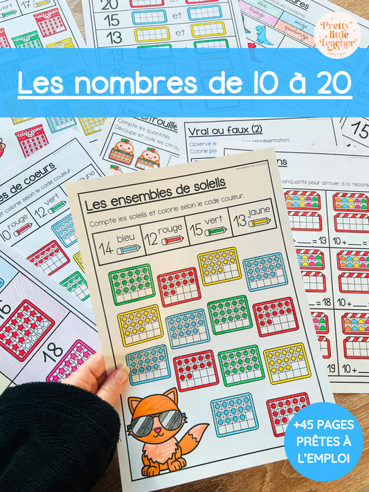 Livret : les nombres de 10 à 20