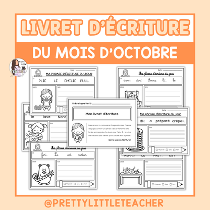 Livret d'écriture d'octobre
