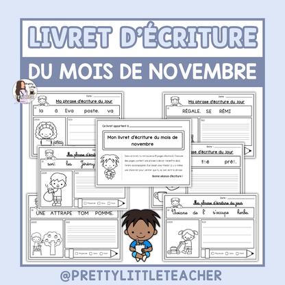 Livret d'écriture de novembre