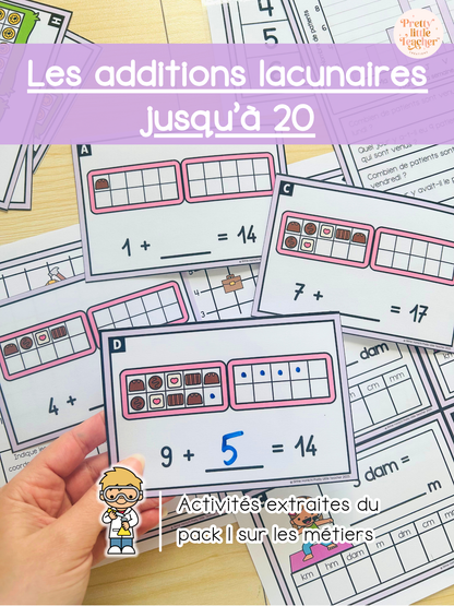 Le additions lacunaires jusqu'à 20 (3x)