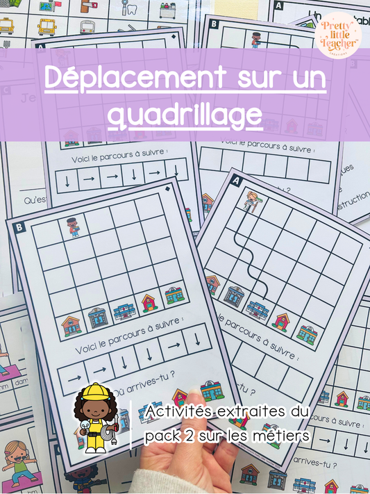 Déplacement sur quadrillage (3x)