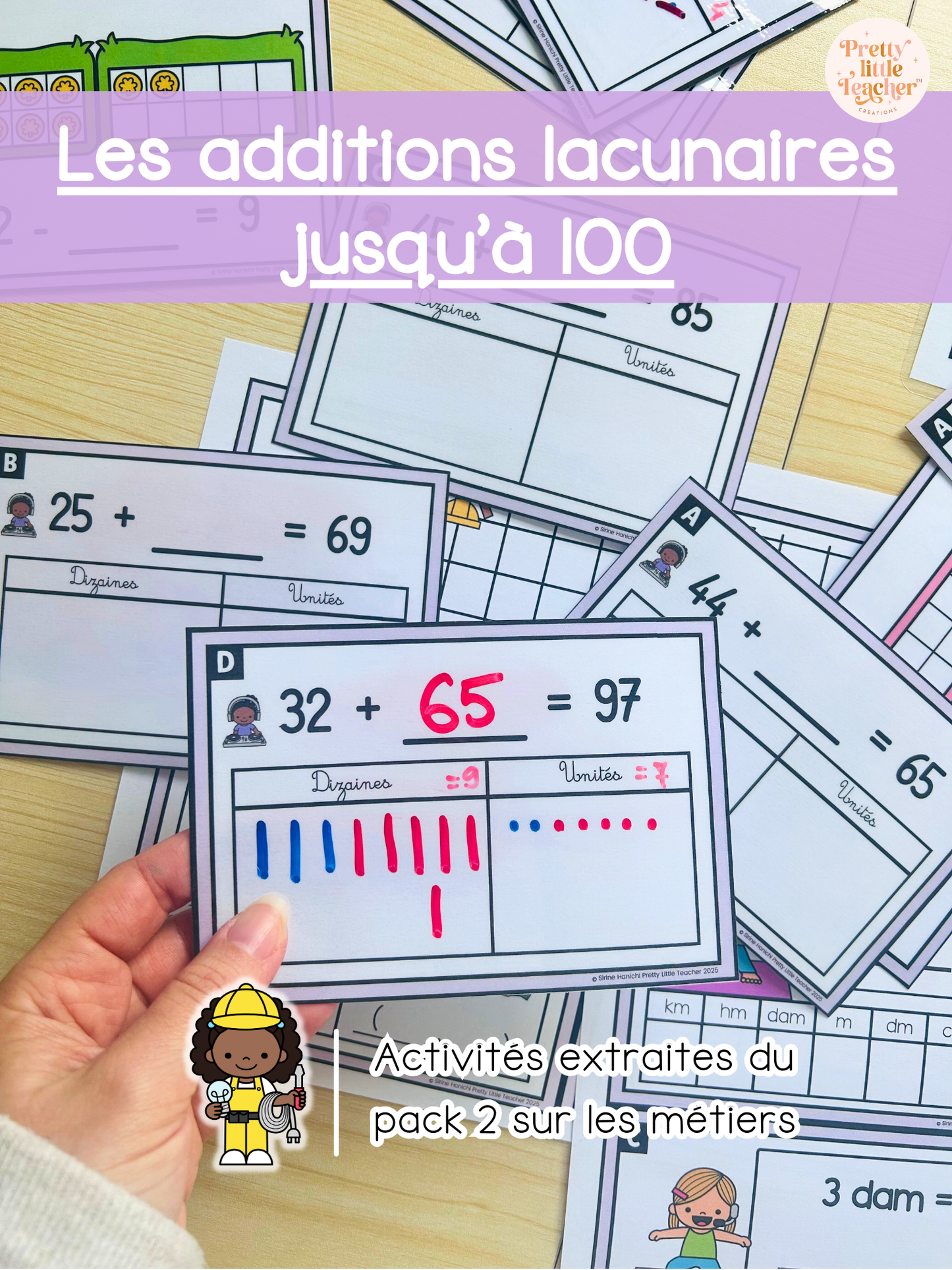 Les additions lacunaires jusqu'à 100 (3x)
