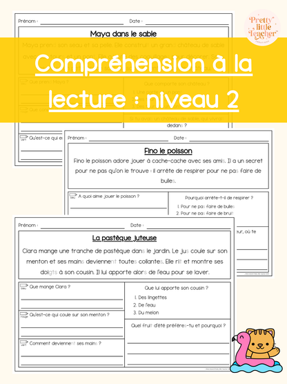 Lecture niveau 2 sur l'été