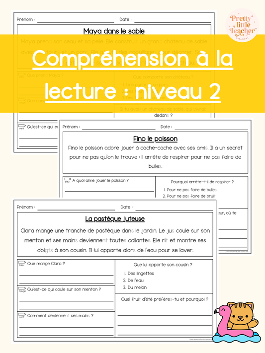 Lecture niveau 2 sur l'été