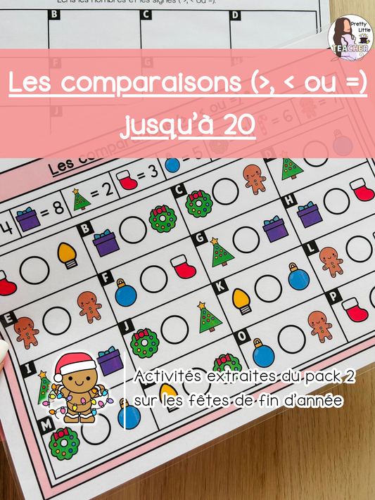 Les comparaisons jusqu'à 20 (3x)