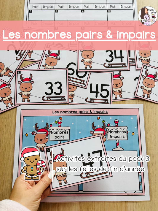 Les nombres pairs & impairs (3x)