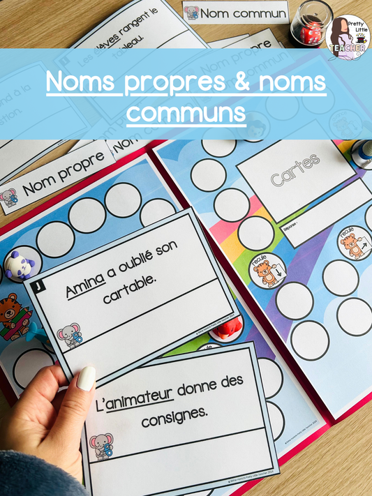 Noms propres & noms communs (pack de 15 activités)