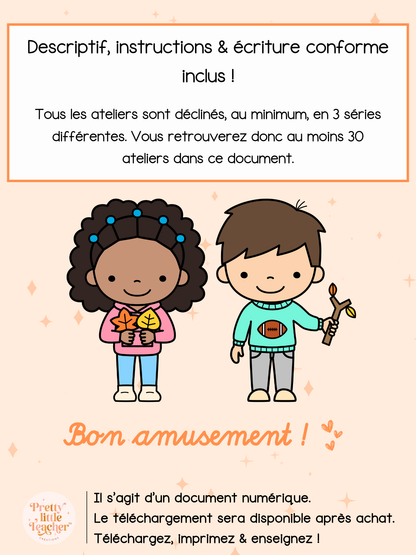 Pack 1 Math sur l'automne