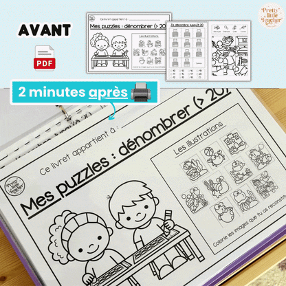Livret puzzle : dénombrer 11 → 20