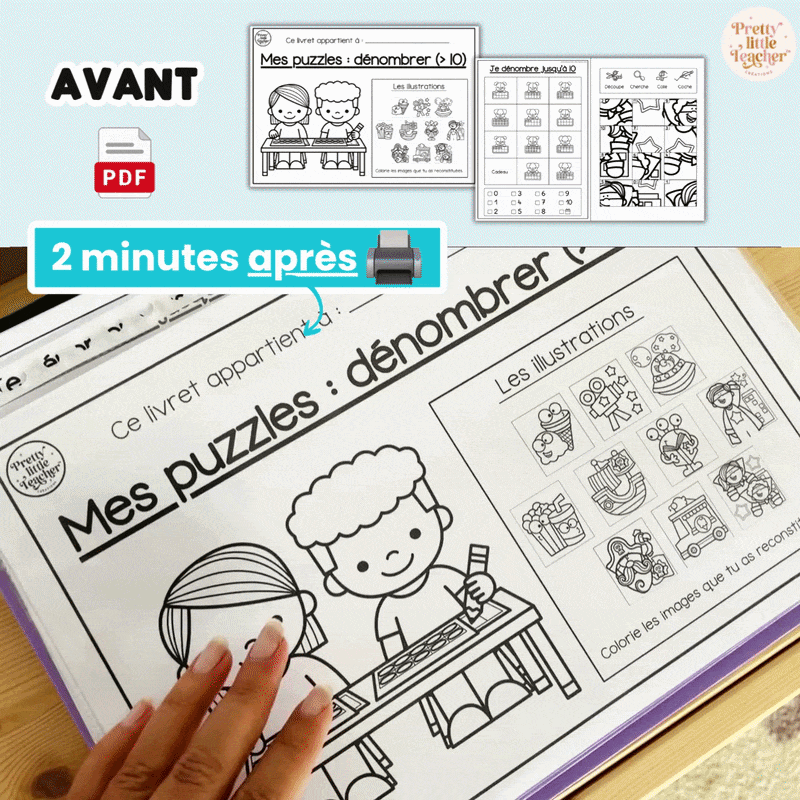 Livret puzzle : dénombrer → 10