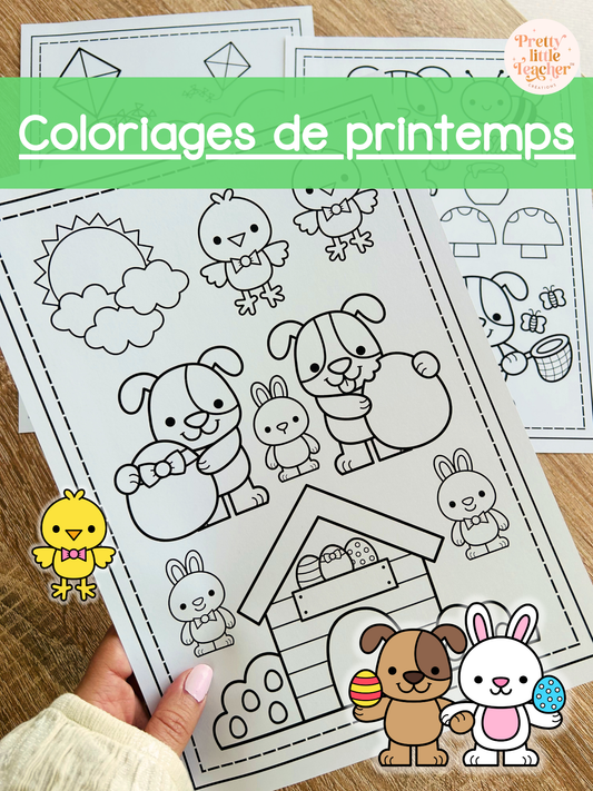 Coloriage du printemps 🎁