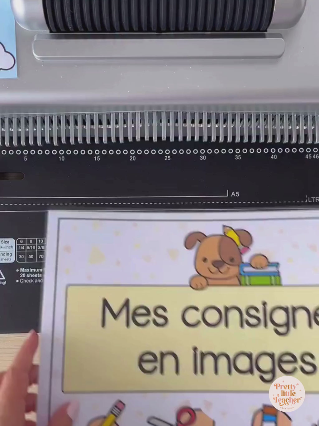 Les consignes en images - pictogrammes