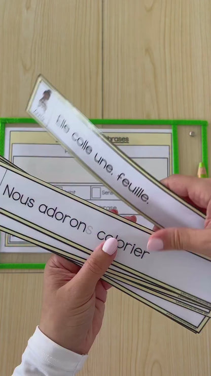 Atelier : les critères d'une phrase