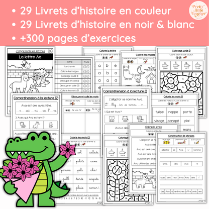 Pack Alphabet pour les petits lecteurs : 29 livrets de lecture + exercices (PDF)