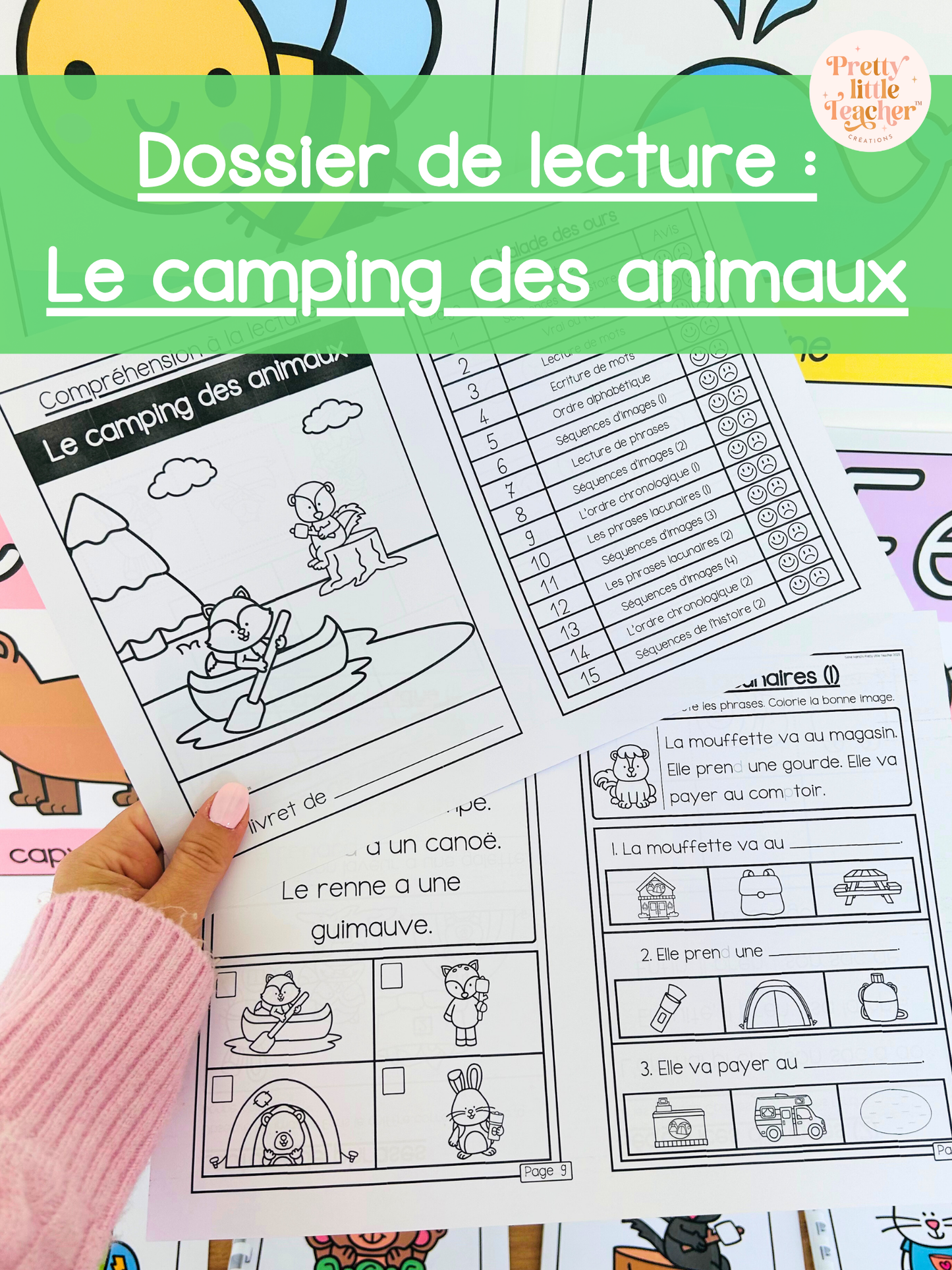 Le camping des animaux (lecture)
