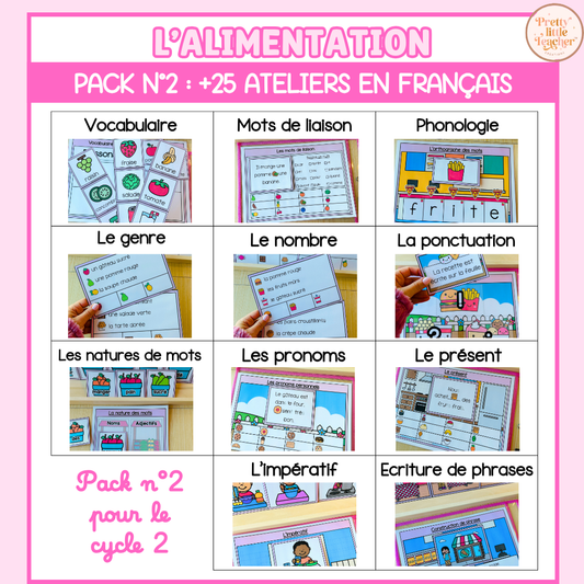 Pack 2 Français sur l'alimentation
